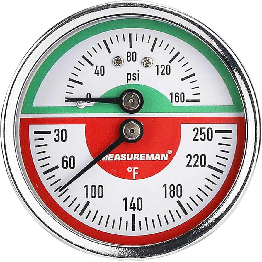 Manómetro Tridicator (Presión, Vacío y Temperatura)